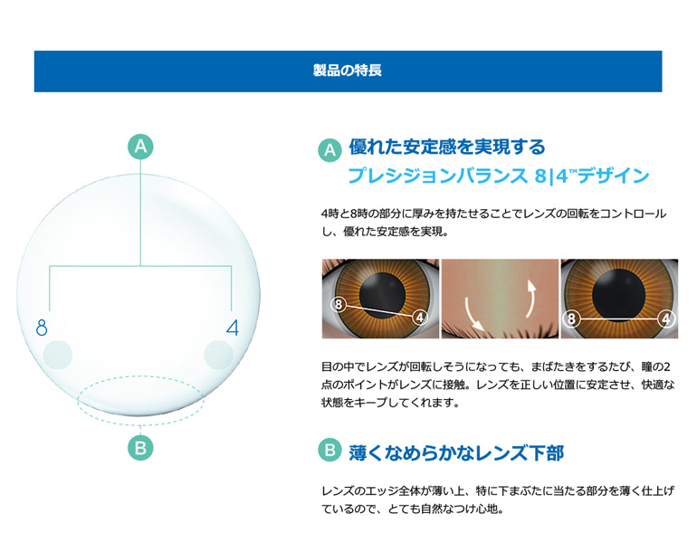 エアオプティクス乱視用の特徴1