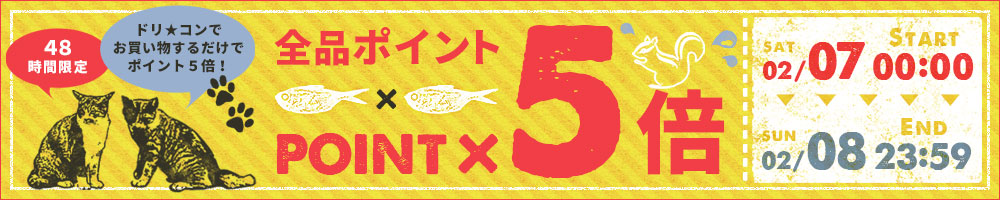 全品ポイント5倍！